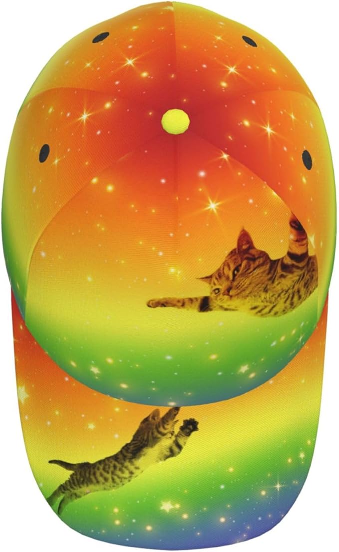 Cute Cat Cap Cat Baseball Cap Cat Sun Hat Adjustable Cap Cute Hat Trucker Hat Cap for Women Men