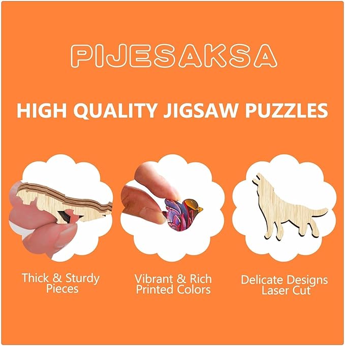 Wooden Puzzles for Adults - Dr. Cat Puzzle for Adults, Unique Shape Wooden Jigsaw Puzzle, Wood Puzzles Adult, Good Gift Idea for Cat Lovers, Home Decor (M-11.4 * 10.1in-170 Pieces)