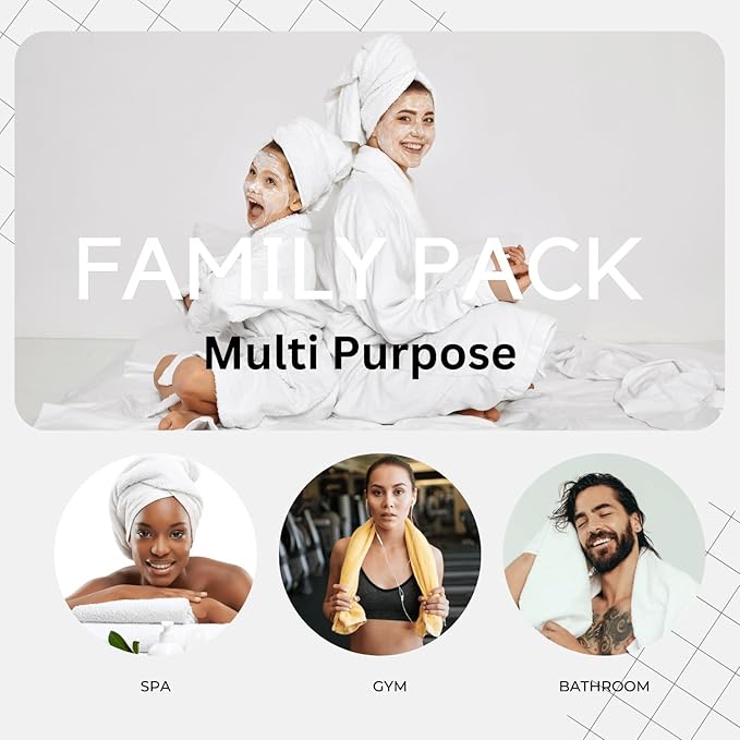 LANE LINEN 100% Mercerized Cotton Luxury Bathroom Towels Set - 6 Pieces - Ring Spun Technology - 2 Bath, 2 Washcloths, 2 Hand Towels - Suitable for All Skin Types Including Sensitive Skin - Taupe