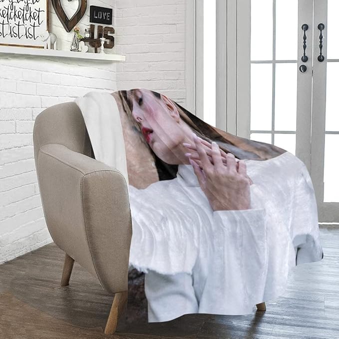 Custom Blanket with Photo, Customizable Collage Blankets Picture Personalized Gift for Lover/Friends/Family/MOM/DAD, Customized Throws Souvenir for Christmas Birthday Wedding Get Together