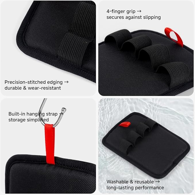 Pet Hair Removal Glove（2Pcs Back）- Reusable Magic Brush for Furniture, Carpet & Bedding. Electrostatic Lint Mitt for Cat & Dog Hair. Upgraded Fur Remover Tool.