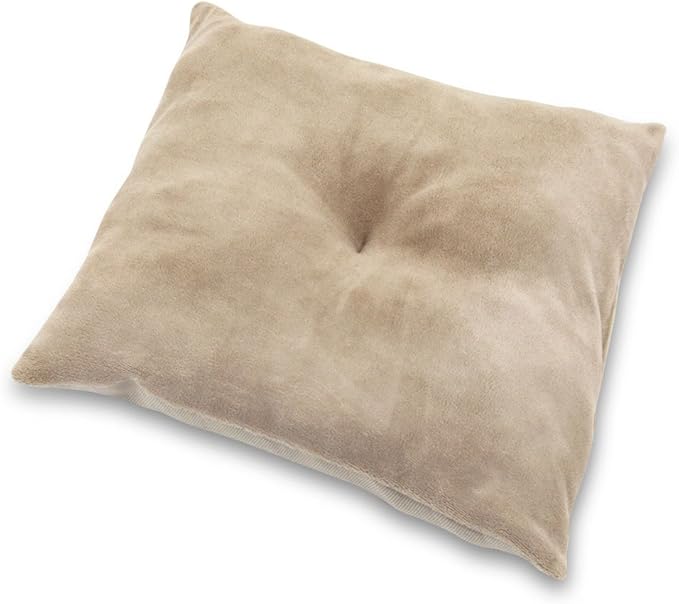 Best Pet Supplies Dog House Bed Crate Mat Tent Indoor Round Soft Plush for Small, Medium, and Large Breeds - Tan, 18 x 18 x H:16"