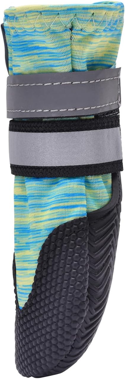 Dimicoo Water-Resistant Dog Boots for Medium Large Dogs,Non-Slip Dog Shoes for Winter Snow,Lightweight Paw Protector for Cold Pavement,Soft Dog Booties for Outdoor Walking Indoor Hardfloors