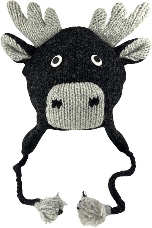 Humble Hilo Hand-Knitted Wool Animal Beanie - Easy Halloween Costume Hat for Anyone, Cute Winter Beanie Hats