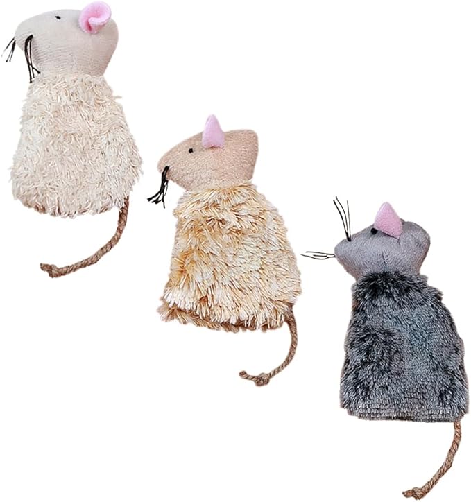 3pcs Refillable Catnip Toys for Cats, Refillable Catnip Cat Toy Teething for Puppie Kittens, Cartoon Doll for Kittens Teething and Playtime Fun