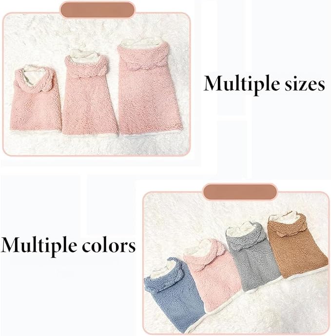 Pet Cape Blanket, Cape Blanket for Dogs, Cat Cape Blanket, 6 Styles Cute Soft Comfortable Flannel Dog Warm Cape (Letter Brown, Small)