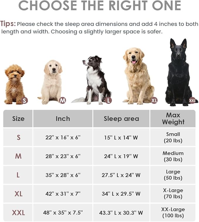 Orthopedic Dog Bed for Large Dogs, Pet Sofa Bed with Egg Crate Foam, 4-Sided Bolster, Removable Washable Cover & Anti-Slip Bottom, X-Large Beige Bone