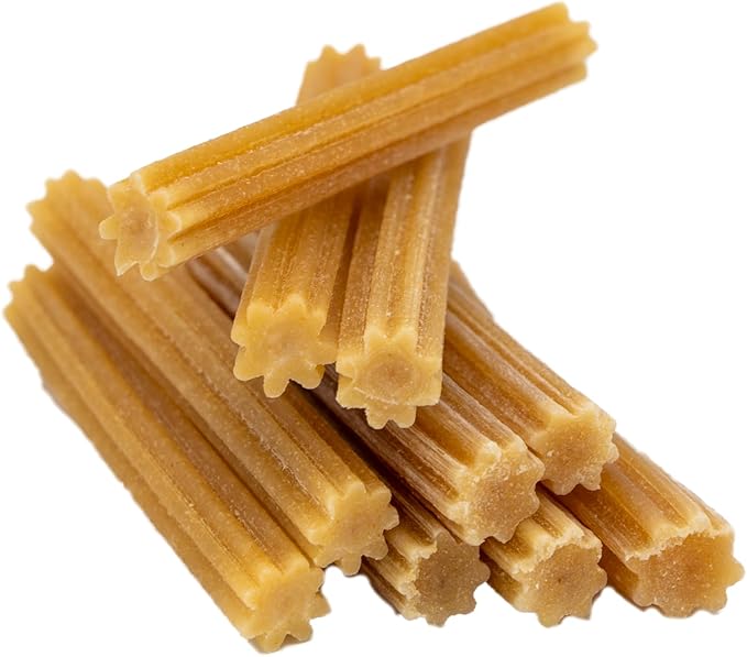 EcoKind Pet Treats Premium Gold Chicken Flavored Churro Chews | All Natural Himalayan Yak Cheese Dog Chew for Small to Large Dogs | Keeps Dogs Busy & Enjoying Indoors & Outdoor Use (30 Sticks)