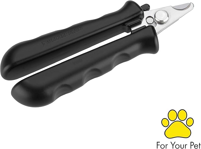 Tweezerman Small Nail Clippers for Dogs & Cats, Manual Professional Dog & Cat Nail Trimmer with Ergonomic Handle