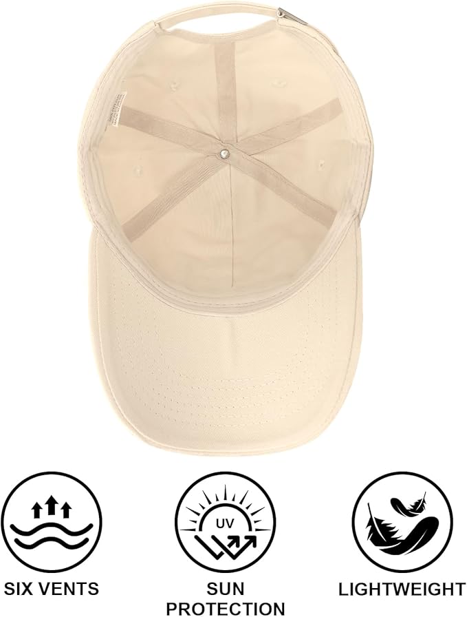 Cat Dad Gifts, Cat Dad Embroidered Letters Adjustable Baseball Cap Black