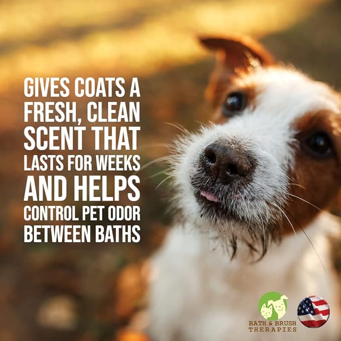 Showseason Animal Products Bath & Brush Therapies® Holiday Hug Pet Cologne for Dogs 12.5 oz. | Dog Perfume Long Lasting, Deodorizing Spray, Made in the USA