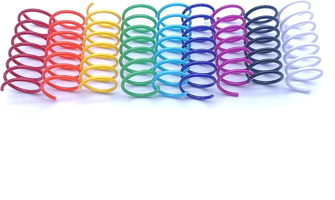 9 Colors Cat Spring Toy, Colorful Springs Self-Play Cat Toys for Indoor Cats,Interactive Cat Toy, Cat Kittens Spiral Coil Springs for Swatting,Biting,Hunting,Pouncing 18PCS