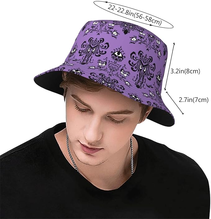 Psychedelic Bucket Hat Fisherman Cap for Women Men, Trippy Art Casual Travel Beach Sun Hats for Summer