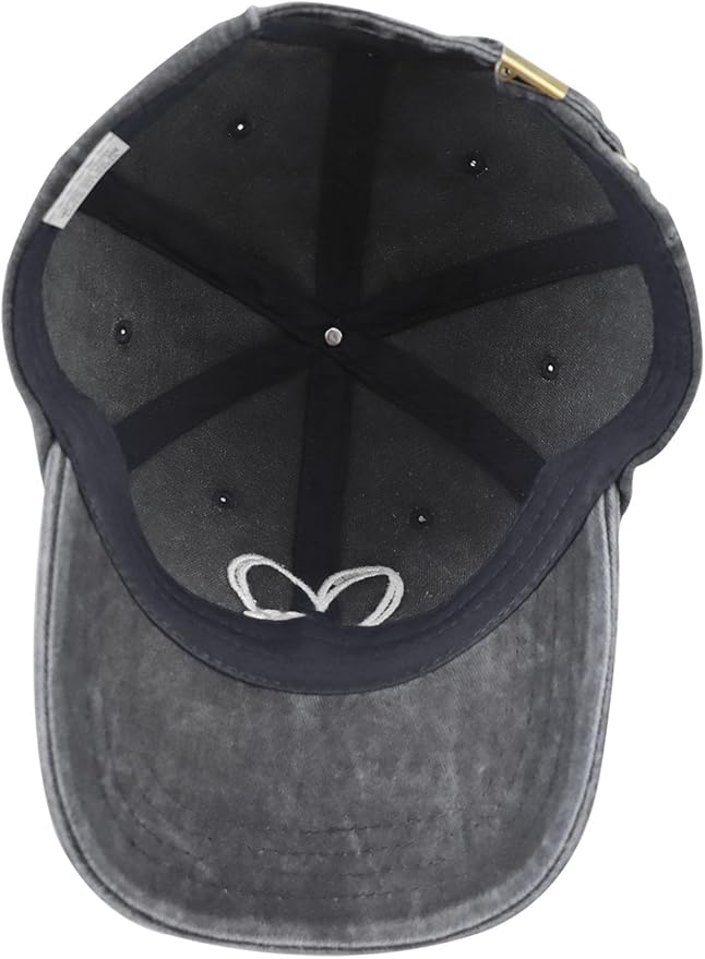 Dog Paw Print with Love Heart Hat for Women Men, Funny Adjustable Cotton Embroidered Dog Lovers Gifts Baseball Cap