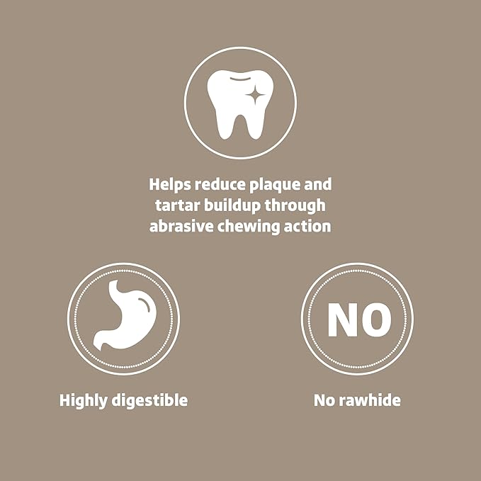 Wonder Bound Beef Flavor Dog Treat Sticks - 10 Count - Rawhide-Free, Dental Health Chews for Plaque & Tartar Control, Easy to Digest, Long-Lasting