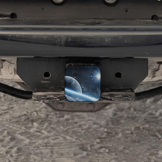 Swono Hitch Cover Galaxy Universe, Cosmos Planet Star Galaxy Space Rubber 2 Inch Tow Rear Receivers Plug Covers Trailer Hitch Covers for for Pickup Trucks Cars SUVs