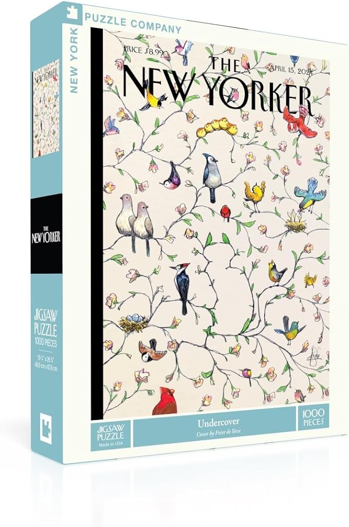 New York Puzzle Company - New Yorker Undercover - 1000 Piece Jigsaw Puzzle for Adults by Peter de Sève