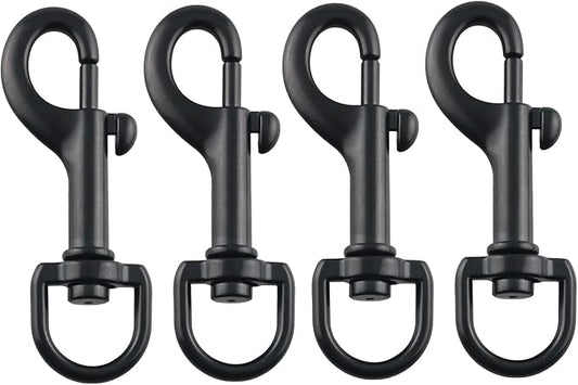 4PCS Flag Snap Clips, Stainless Steel Swivel Eye Bolt Flagpole Snap Hook with Swivel Eyelet for Flagpole, Outdoor Carabiner, Dog Chain, Leather Craft, Sling Rope Spring End Accessories