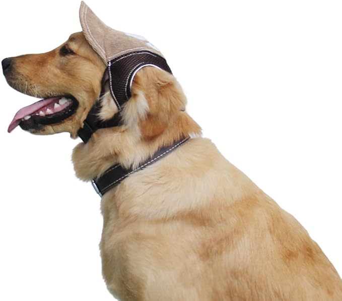 Pet Dog Baseball Cap Sport Cap Hat - Outdoor Hat Sun Protection Summer Cap for Small Medium Large Dog (Large Cap, Brown)