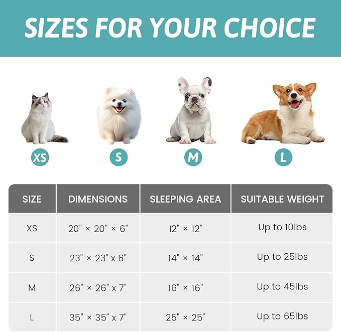 Cat Bed with Hooded Blanket, Round Fluffy Anti-Anxiety Pet Bed for Cats/Toy Breed Dogs, Cozy Donut Cuddler with Machine Washable Faux Fur & Anti-Slip Bottom(20"×20"×6",Cream)