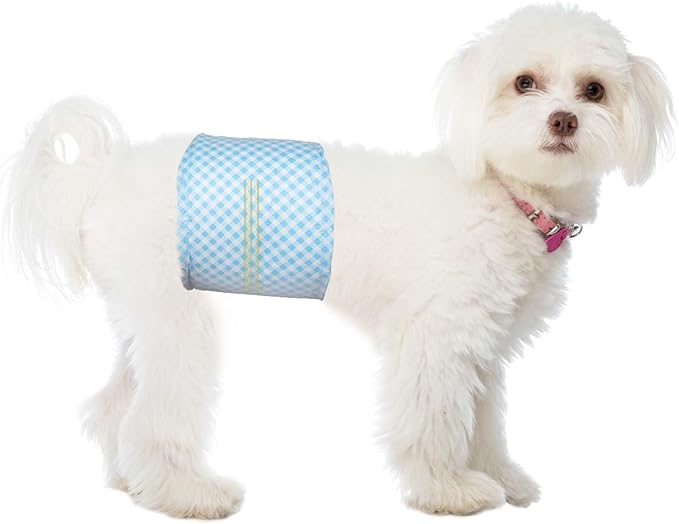 Disposable Belly Bands for Male Dogs, Puppy Diapers Male with Wetness Indicator, Super Absorbent Soft Male Dog Diapers, S, 40 Count