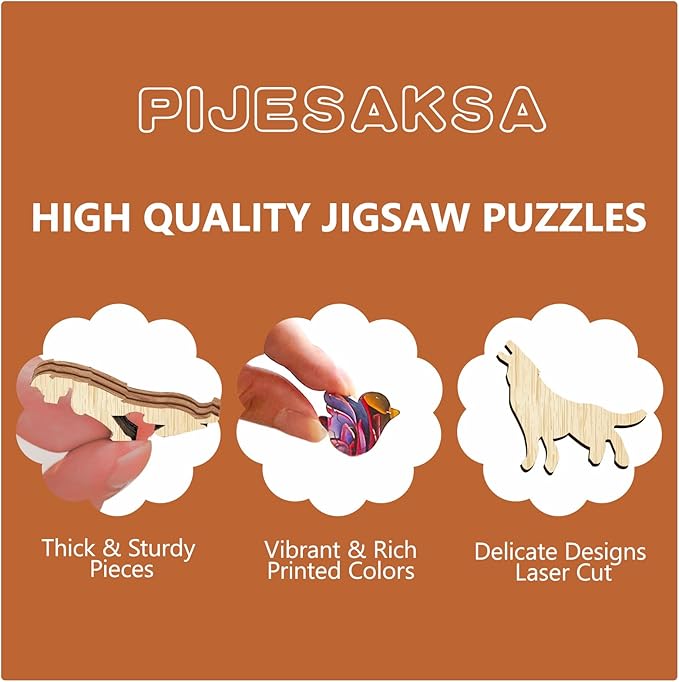 Wooden Puzzles for Adults, Cat Party Night Wooden Jigsaw Puzzle for Adults, Wood Puzzles Adult, Unique Shape, Presents for Friends, Wall Art Home Decor (M-11.4 * 11.1in - 190 pcs)