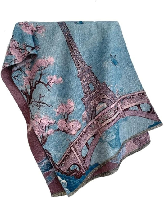 Jeelow Womens Pashmina Shawl Wrap Scarf - Elegant Dressy Evening Poncho Cape for Formal and Wedding Outfits