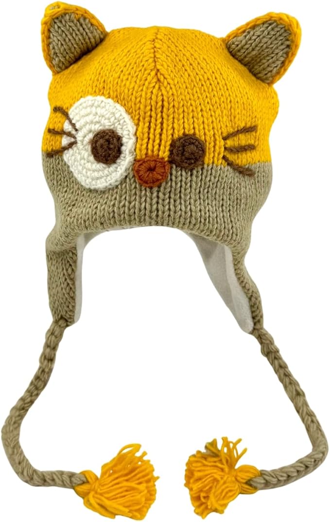 Humble Hilo Hand-Knitted Wool Animal Beanie - Easy Halloween Costume Hat for Anyone, Cute Winter Beanie Hats