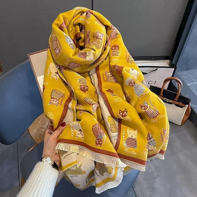 Jeelow Womens Pashmina Shawl Wrap Scarf - Elegant Dressy Evening Poncho Cape for Formal and Wedding Outfits