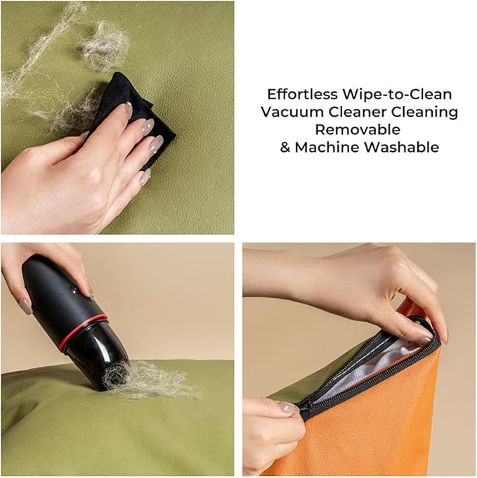 FUNNYFUZZY Dog Car Seat for Small Dogs, Waterproof Dog Car Bed with Storage Pocket, Safety Clip-On Dogs Leash, Detachable Portable Pet Carseat (Green, 37.4 * 16.5 * 17.7 inches)