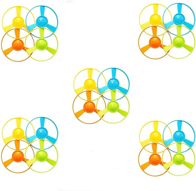 Cat Fetch Toy, Interactive Flying Cat Toy with 20 Propellers,Kitten Tracks Toy for Training Hunting Chasing(only Flying Propellers)