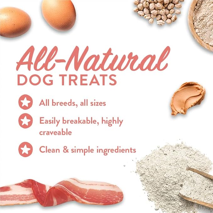 Portland Pet Food Company Natural Dog Treats Variety Pumpkin Gingerbread & Bacon Dog Biscuits - Grain-Free, Human-Grade Healthy Training & Snacks - Puppy, Small, Large Breed - Made in the USA - 3 Pack
