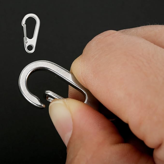 Pet ID Tags, Pet Tag Quick Clips, Dog Tags and Cat Tags Collar Rings, Tag Clips for Collar, ID Tag Holder, Silver, 3 Pack