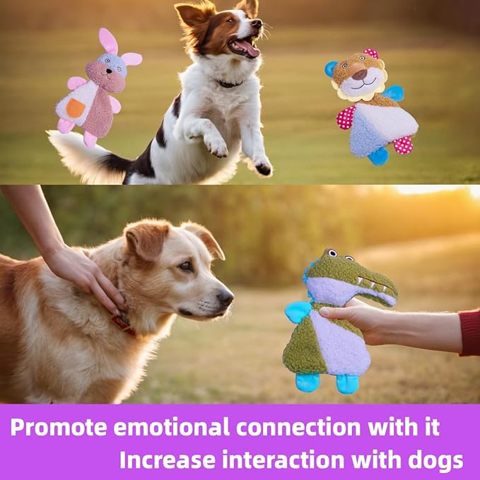 Big 5 Pack Dog Squeaky Toy for Keep Them Busy,Multipack Stuffed Crinkle Puppy Dog Toys Bundle,Chewing Dog Toys for Teething,Suitable for Small,Medium,and Large Dogs Breed