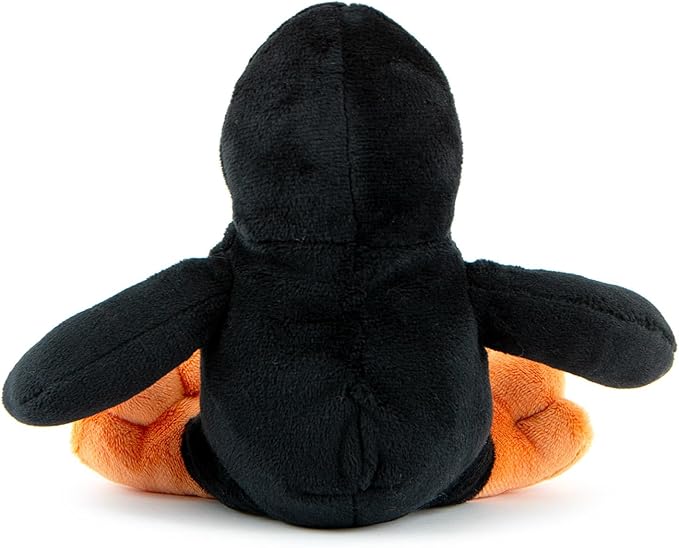 Jeffers Pet Plush Dog Toy with Squeaker, Black Penguin 6" - Soft Crinkle Fabric, Safe & Durable, Healthy Fun for Small & Medium Dogs, Interactive Play, Fetch, Tug - Best Gift for Active Games