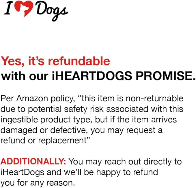 iHeartDogs 3-in-1 Probiotic for Dogs with Pumpkin for Improved Digestion & Gut Health - Dog Probiotics and Digestive Enzymes, 90 Count