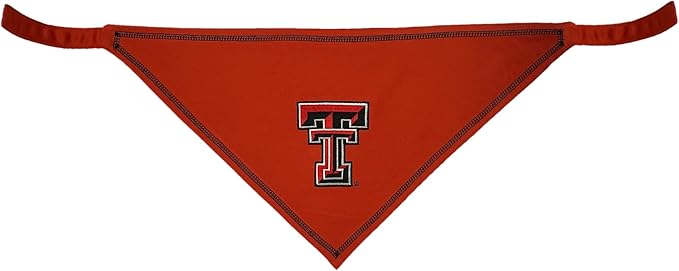 Pets First NCAA Texas TECH Raiders TIE Bandana, Size Small/Medium. Dog Bandana Scarf Bib for Pet Cat Dog. The Ultimate Game-Day, Party Bandana