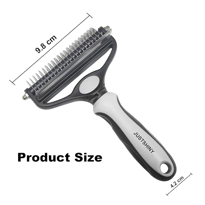 Pet Grooming Set – 1 Brush + 2 Toothbrushes (Soft & Finger) for Dogs & Cats(White)