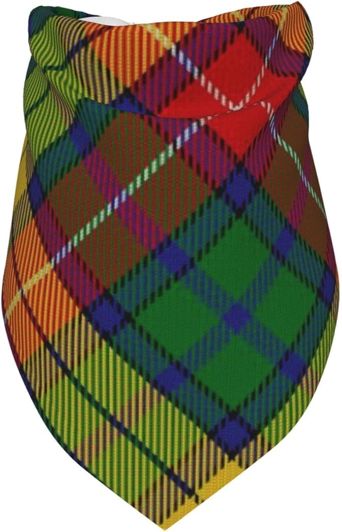 Scots Style Clan Buchanan Tartan Plaid Dog Bandana Scarf Triangle Bibs Pet Accessories Cat Kerchief