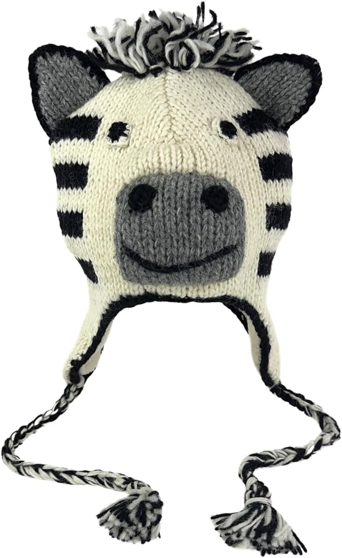 Humble Hilo Hand-Knitted Wool Animal Beanie - Easy Halloween Costume Hat for Anyone, Cute Winter Beanie Hats