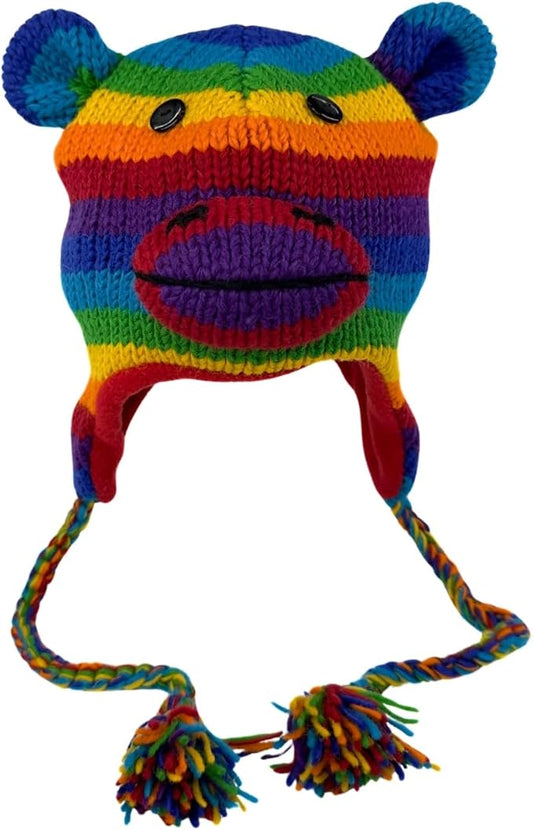 Humble Hilo Hand-Knitted Wool Animal Beanie - Easy Halloween Costume Hat for Anyone, Cute Winter Beanie Hats