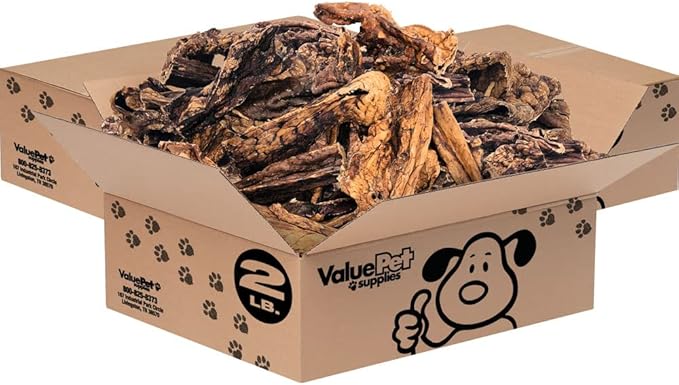 ValueBull Lamb Lung Sticks, Premium 6 Pounds Bulk Pack - All Natural Dog Chews, Grass-Fed, Single Ingredient