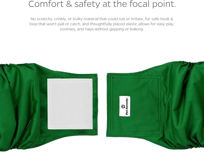 Pet Parents® Washable Belly Bands for Male Dogs (3pack) + Extendrs® of Durable Dog Diapers Male, Premium Male Dog Diapers & Dog Wraps (Small, Gentlemen)