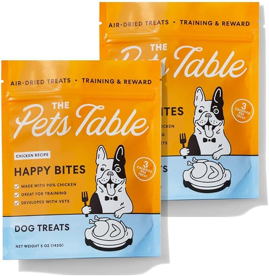 The Pets Table Chicken Grain-Free Air-Dried Dog Treats, 5-oz Bag (Pack of 2)