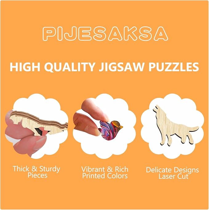 Wooden Puzzles for Adults, Cat Library Adventure Wooden Jigsaw Puzzle for Adults, Wood Puzzles Adult, Unique Shape, Presents for Friends, Wall Art Home Decor (S-8.5 * 8in - 100 pcs)