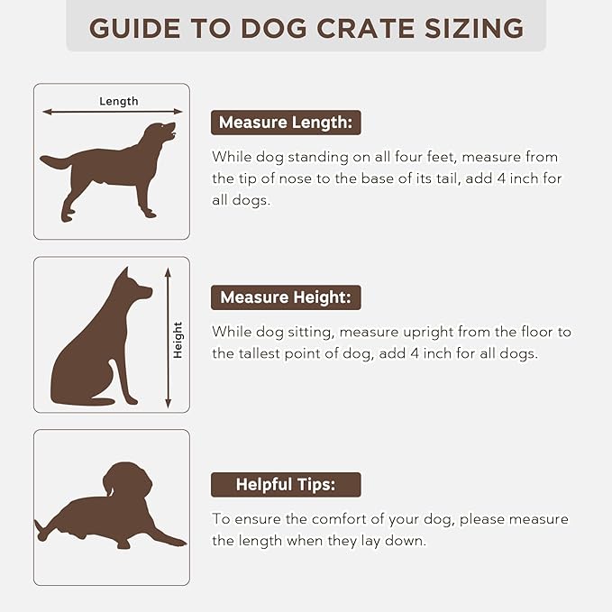 Furniture Style Dog Crate - Indoor Wooden Dog Kennel Furniture with 2 Sliding Barn Doors, 2 Drawers & Room Divider - 72" L x 23.6" W x 34" H - White