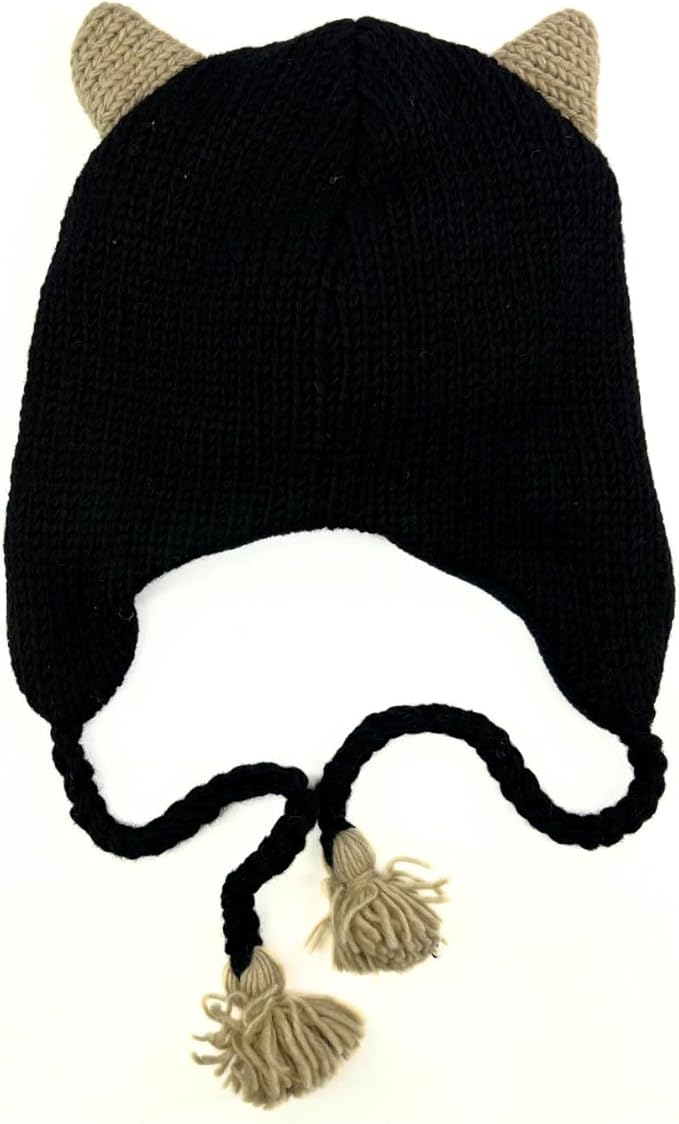 Humble Hilo Hand-Knitted Wool Animal Beanie - Easy Halloween Costume Hat for Anyone, Cute Winter Beanie Hats