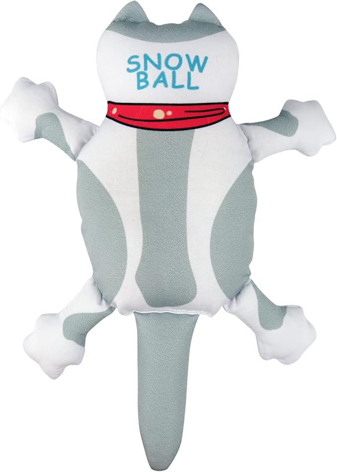 TTcat Organic Catnip Pillow for Indoor Cat and Kitten,Cat Crinkle Kicker Toy Chew Toy,White