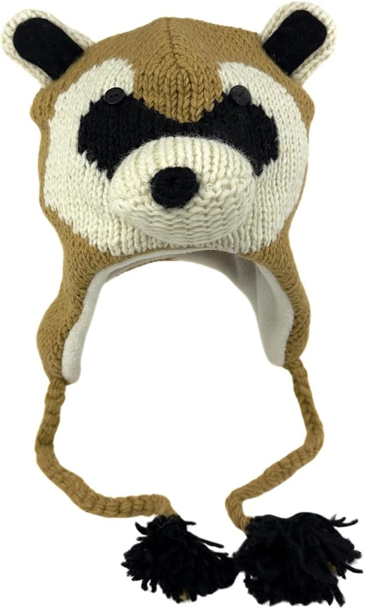 Humble Hilo Hand-Knitted Wool Animal Beanie - Easy Halloween Costume Hat for Anyone, Cute Winter Beanie Hats