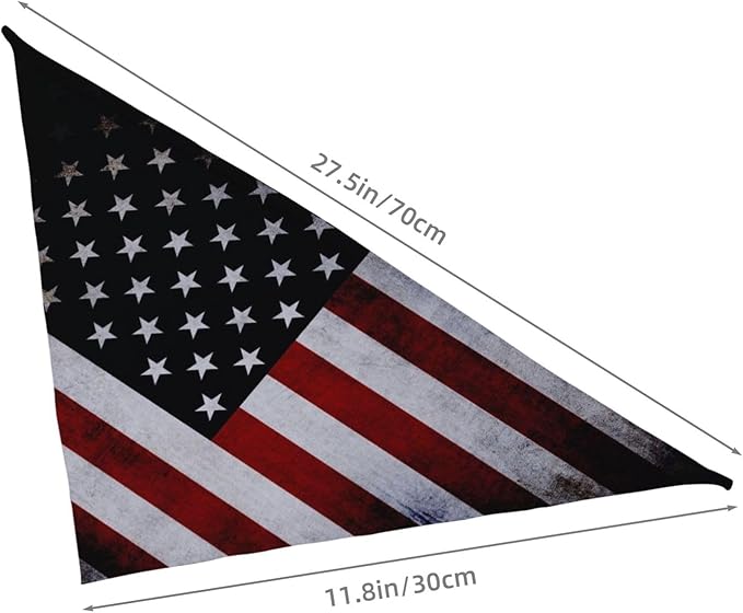 American Flag Dog Bandana Scarf Triangle Bibs Pet Accessories Cat Kerchief